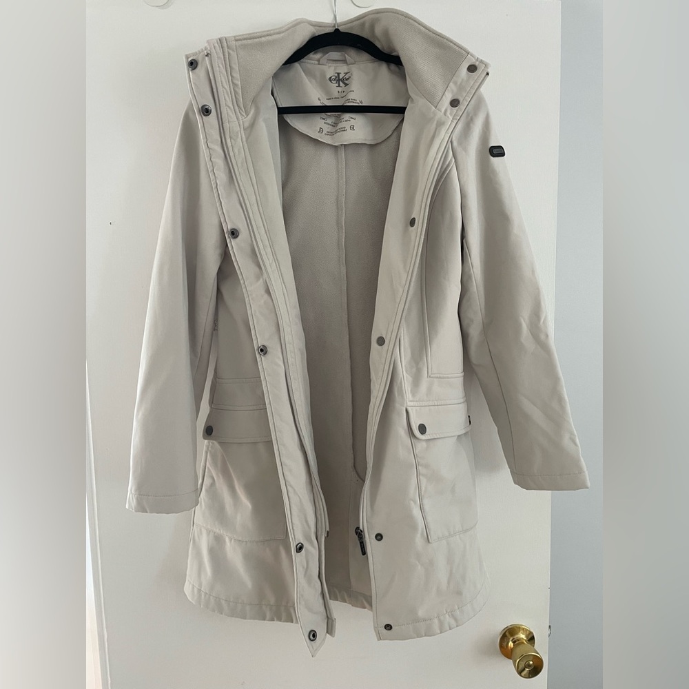 Calvin Klein Light Gray Windbreaker